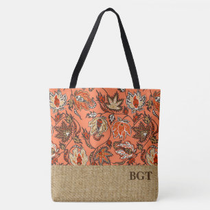 Protea Batik Hawaiian Tropisk Monogram Strandväska Tygkasse