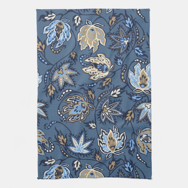 Protea Batik Tropical Flower Kitchen Towel Kökshandduk (Vertikal)