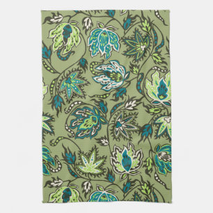 Protea Batik Tropical Flower Kitchen Towel Kökshandduk