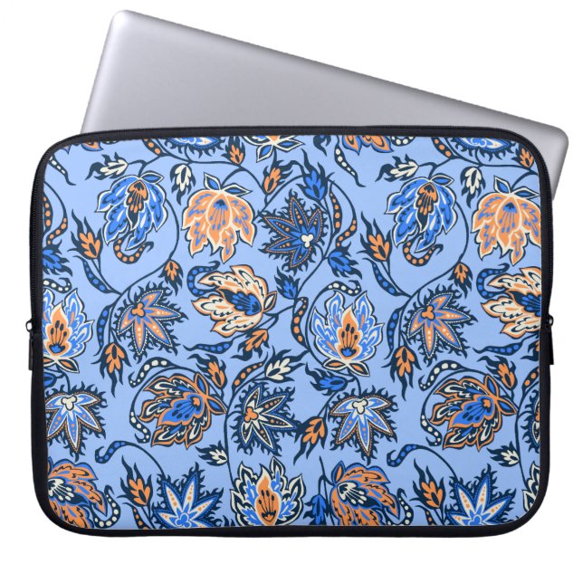 Protea Batik Tropical Neoprene Wetdräe Laptop Sleeve (Framsidan)