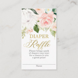 Protea blommigt Diaper Raffle Tilläggskort