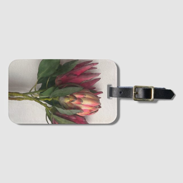 Protea Bouquet Luggage Tag Bagagebricka (Framsida horisontal)