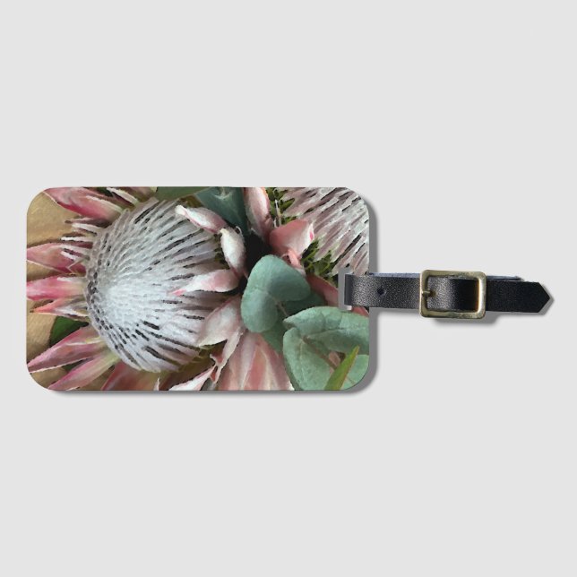 Protea Bouquet Luggage Tag Bagagebricka (Framsida horisontal)