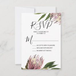 Protea Bröllop RSVP Svarskort OSA Kort