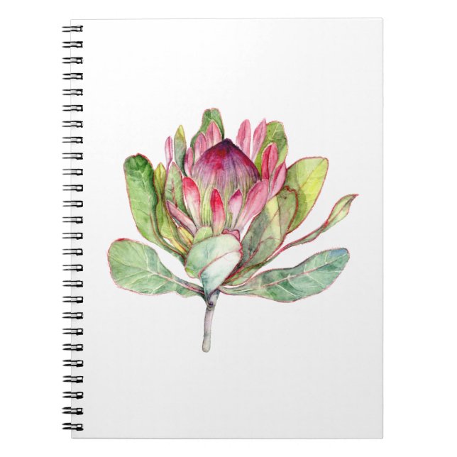 Protea Flower Anteckningsbok (Framsidan)