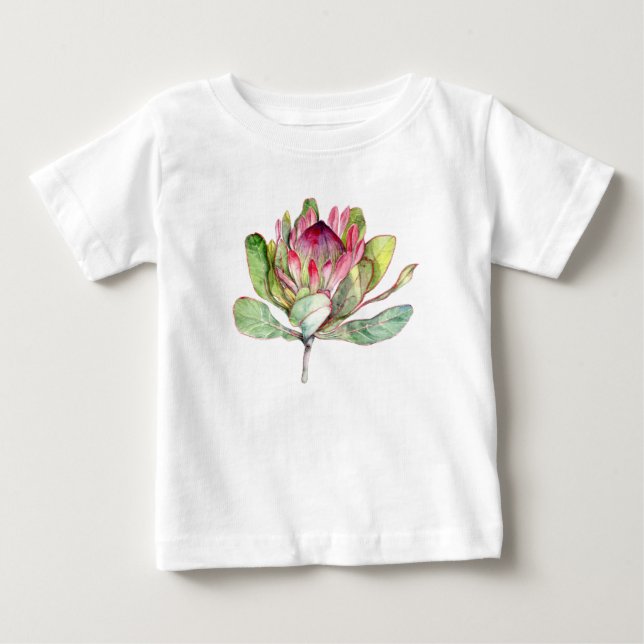 Protea Flower Tee Shirt (Framsida)