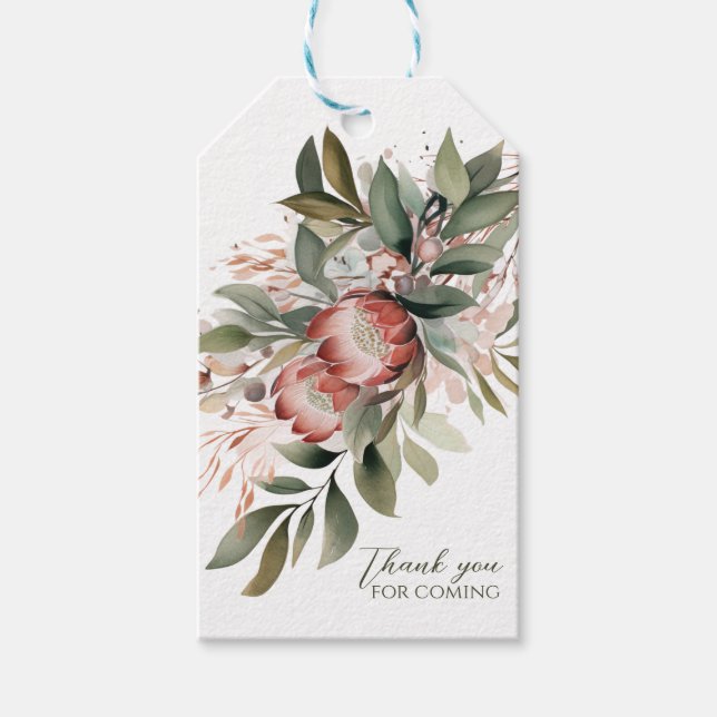 Protea presentkortsetiketter presentetikett (Framsidan)