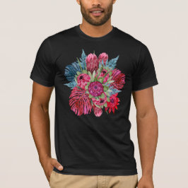 Protea & Rainforest Blooms - djärv tropisk T Shirt