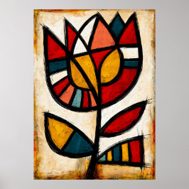 Protea Tribal Abstraktion Poster