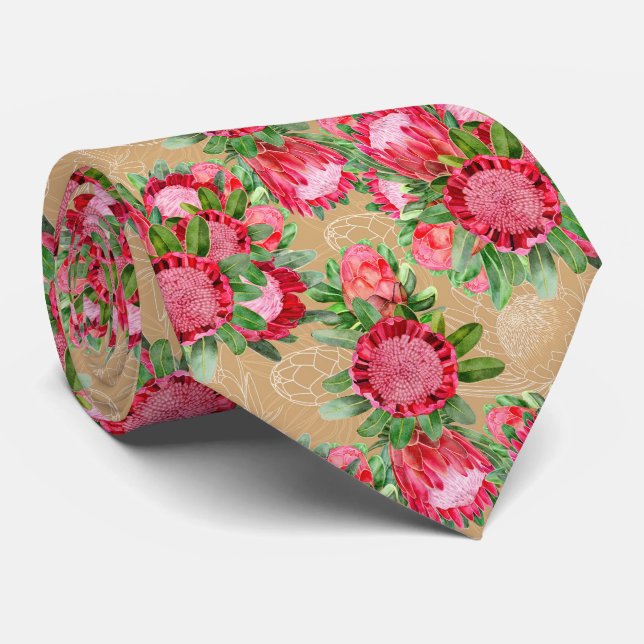 Protea Watercolor Garden Blooms Slips (Rullad)