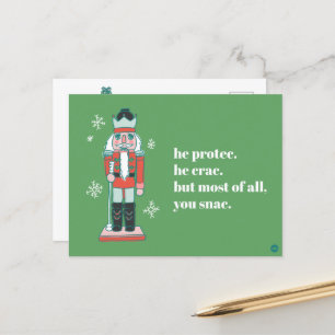 "Protec" Nutcracker Helgdag Postkort Vykort