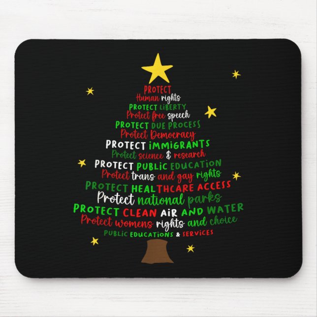 Protect Democracy Christmas Tree Feminist Social J Musmatta (Framsidan)