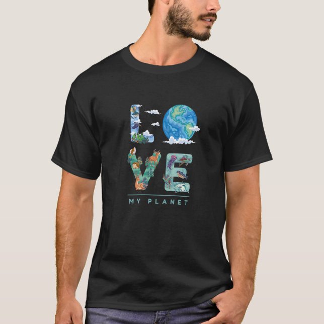 Protect Earth Climate Warming Climate Change Safe  T Shirt (Framsida)