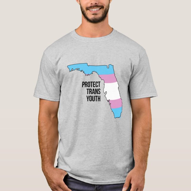 Protect Florida Trans Youth T Shirt (Framsida)
