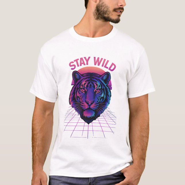 Protect Nature with Tiger Power T-Shirt (Framsida)