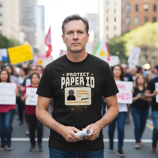 Protect Paper ID - Identity Security T Shirt (Skapare uppladdad)