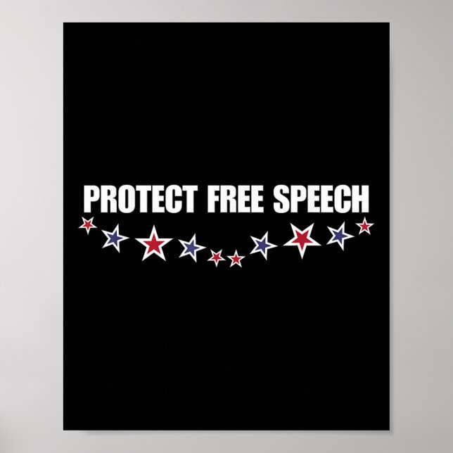 Protect Speech Patriotic Men Women  Poster (Framsidan)