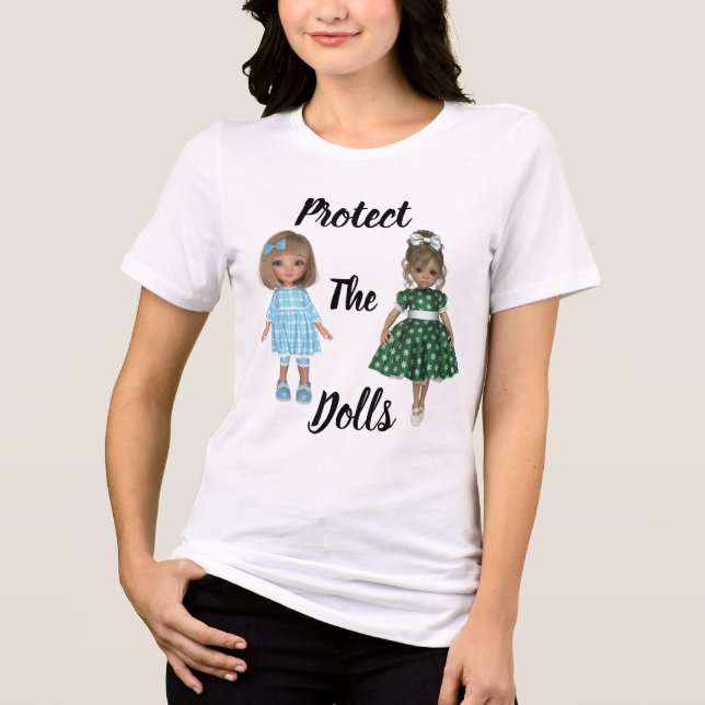 Protect The Dolls Tri-Blend Shirt T Shirt (Framsida)