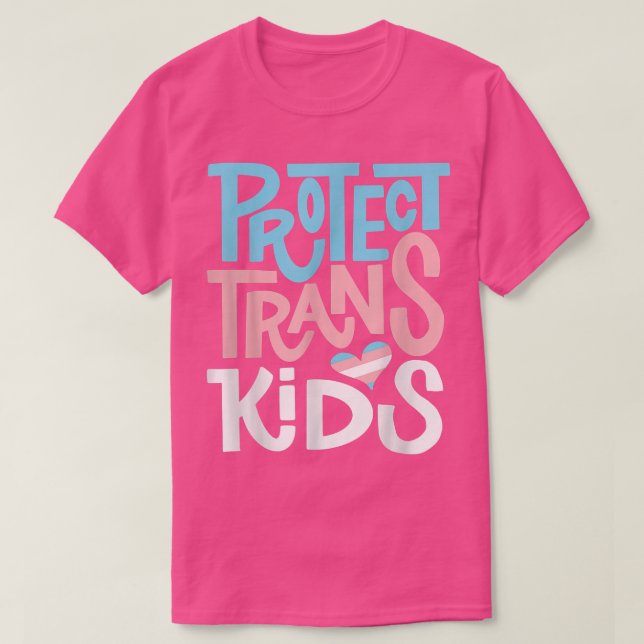 Protect Trans Kids - LGBT Pride T-Shirt (Design framsida)