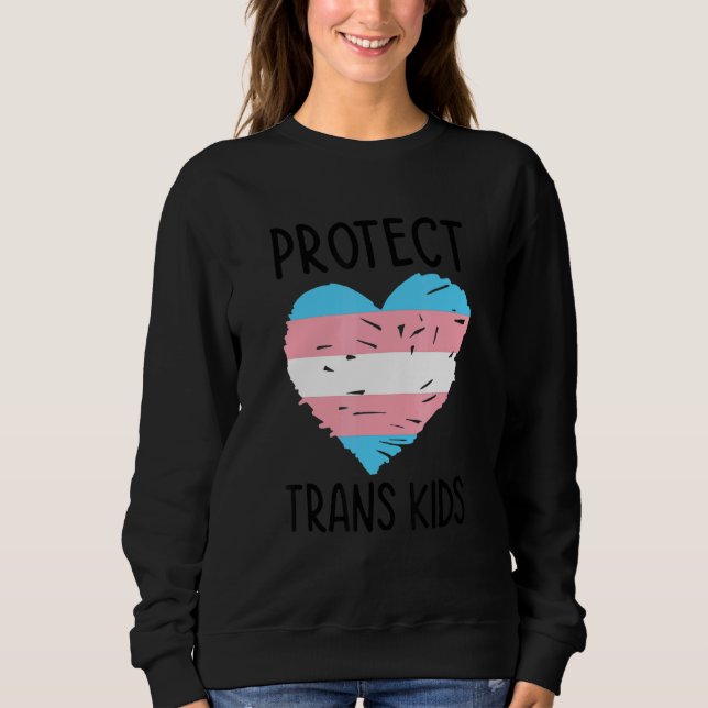 Protect Trans Kids Lgbtq Rainbow Pride Diversity Q T Shirt (Framsida)