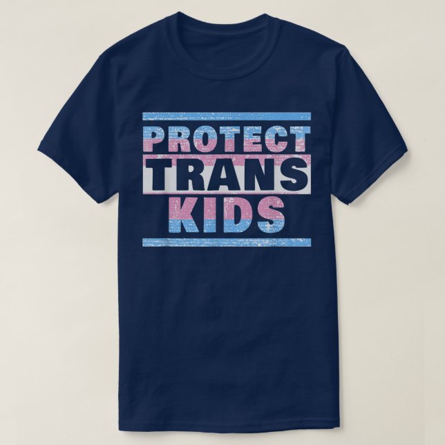 Protect Trans Kids  Transgender Flag Protect Trans T Shirt (Design framsida)