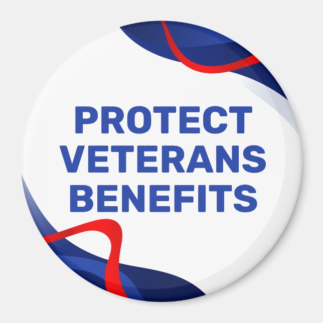 Protect Veterans Benefits Political Magnet (Framsidan)