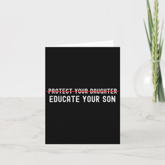 Protect Your Daughter, No Motivation Of Your Son  Kort (Framsida)
