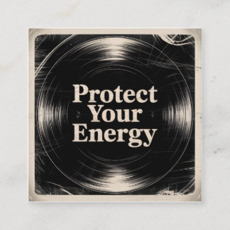 Protect Your Energy Fyrkantigt Visitkort