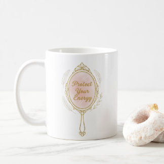 Protect Your Energy - Gold Vintage Mirror Mug Kaffemugg