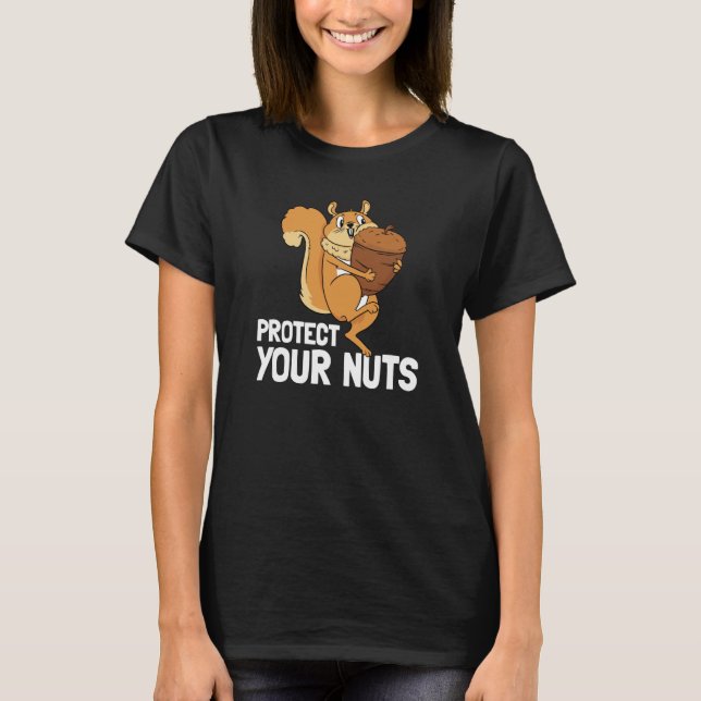 Protect Your Nuts Deez Nuts Men's Squirrel Deez Nu T Shirt (Framsida)