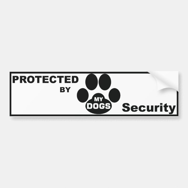 Protected by MY DOGS Bildekal (Framsidan)