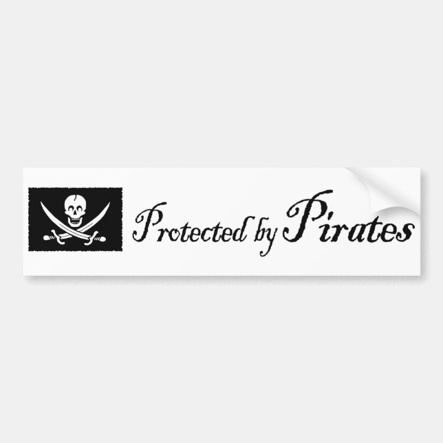 ProtectedbyPirates bildekal (Framsidan)