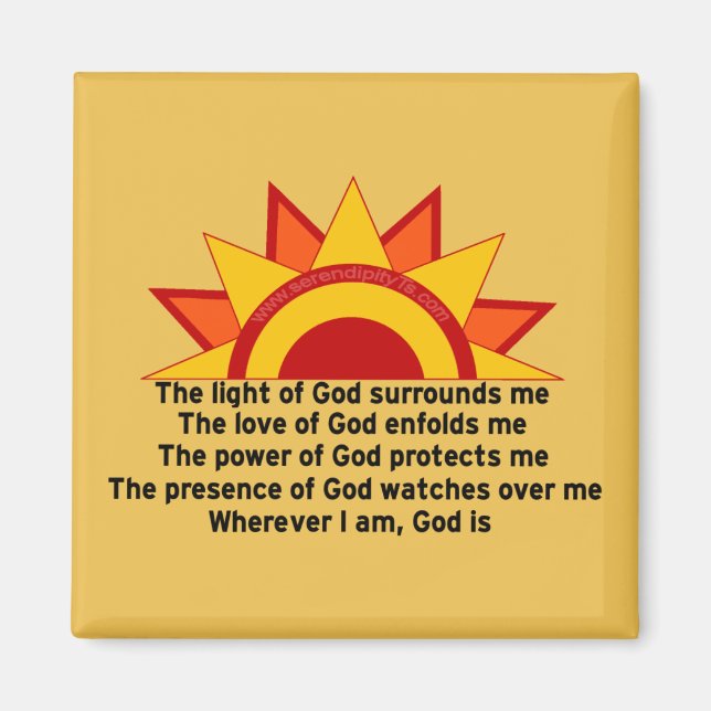 Protection Prayer Magnet (Framsidan)
