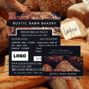 Protein Bread Rolls, Bakers, Bakery Store Advert Reklamblad