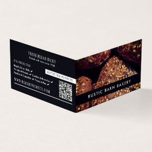 Protein Bread Rolls, Bakers, Bakery Store Detailed Visitkort