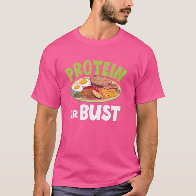 Protein- eller brusviktslyftning t shirt (Framsida)