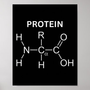 Protein-molekyl - grammofoner och kemiskt obodybui poster