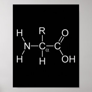 Protein-molekyl - grammofoner och kemiskt obodybui poster