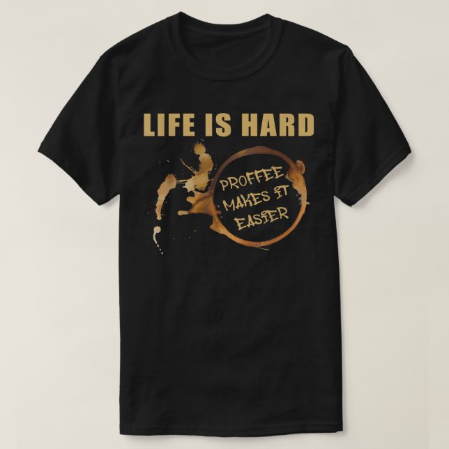 Protein och kaffe238 t shirt (Design framsida)