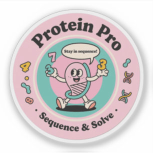 Protein Pro Mästarsekvenser & Lösa Pussel Klistermärken