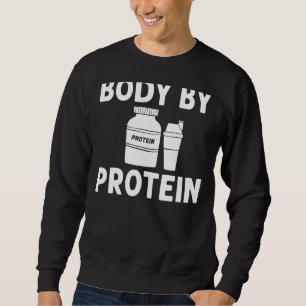 Protein Shakes Powder Whey Drinacks Snacks Vegan F Lång Ärmad Tröja