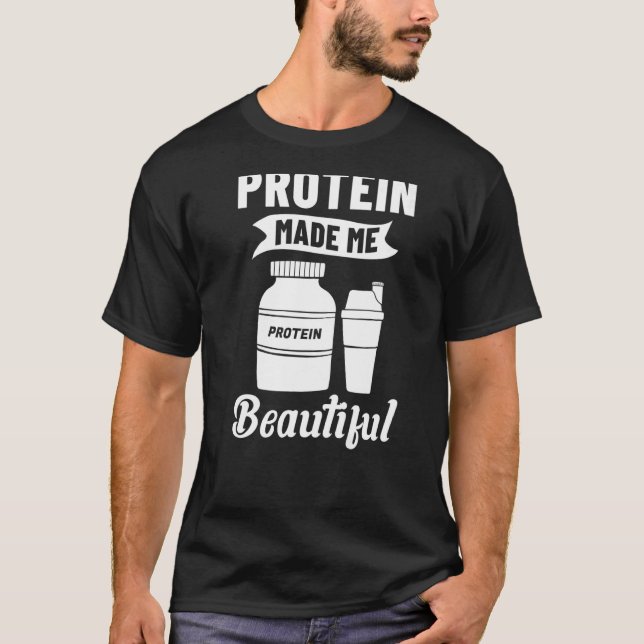 Protein Shakes Powder Whey Drinacks Snacks Vegan F T Shirt (Framsida)