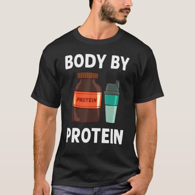 Protein Shakes Powder Whey Drinacks Snacks Vegan F T Shirt (Framsida)