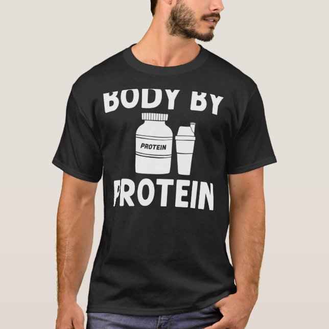 Protein Shakes Powder Whey Drinacks Snacks Vegan F T Shirt (Framsida)