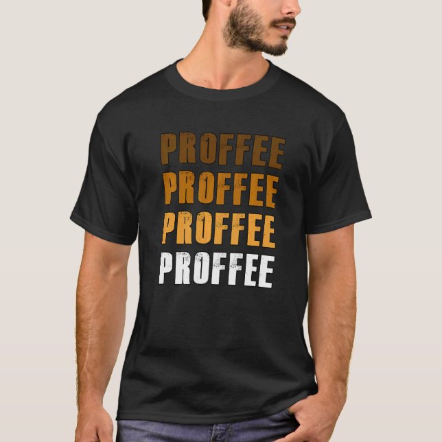 proteinpulver i kaffe kärlek t shirt (Framsida)