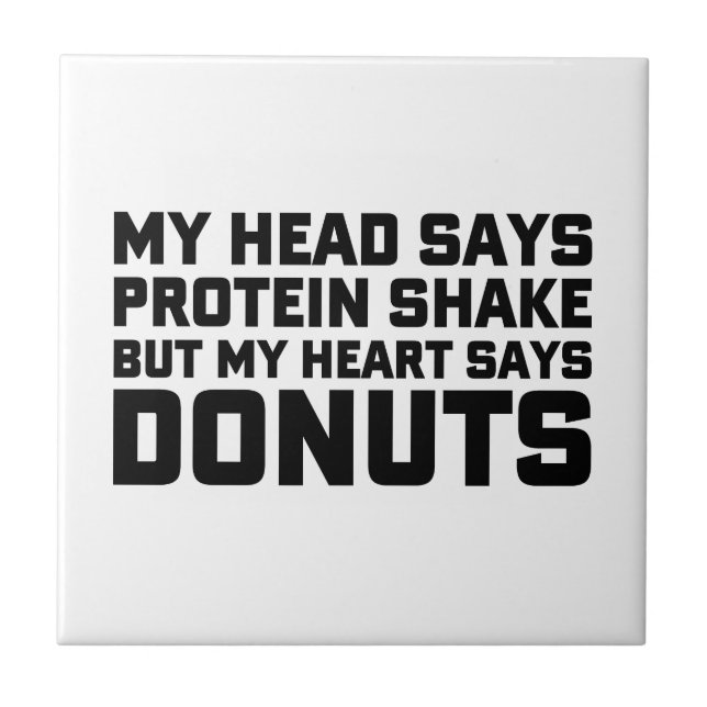 Proteinskaka eller Donuts Kakelplatta (Framsidan)