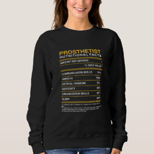 Protesetist Nutrition Facts Protestics Orthost T Shirt