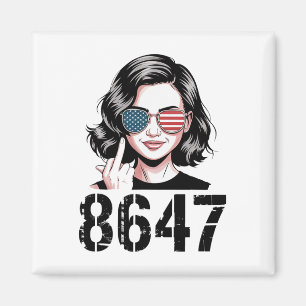 Protest 86 47 Anti Trump Rolig 8647 Anti-trump Kvi Magnet
