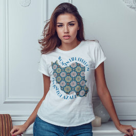 Protest för kvinnors livfrihet | Blommor blå T Shirt