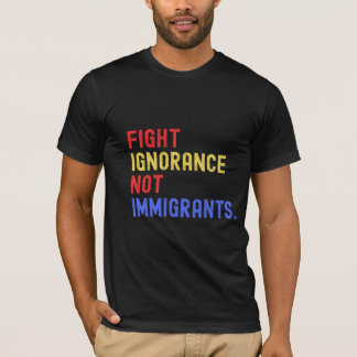 Protest mot invandrare Unisex Tee, aktivist Shirt T